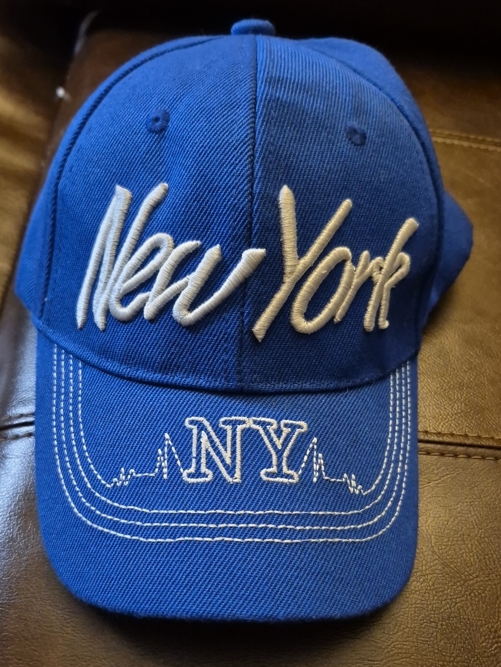 Blue New York NY Embroidered Baseball Cap